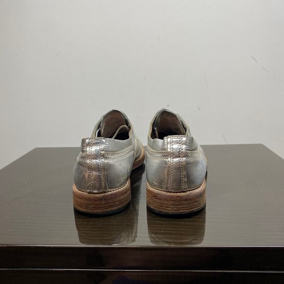 Acne Studios Askin Metal Silver Cap Toe Derby Oxford Shoes Men's 43 US 10 - Picture 4 of 13